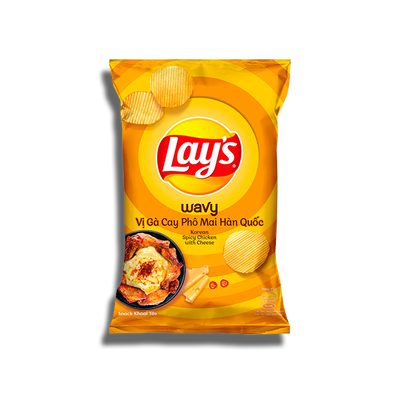 Lay's Korean Spicy Chicken With Cheese